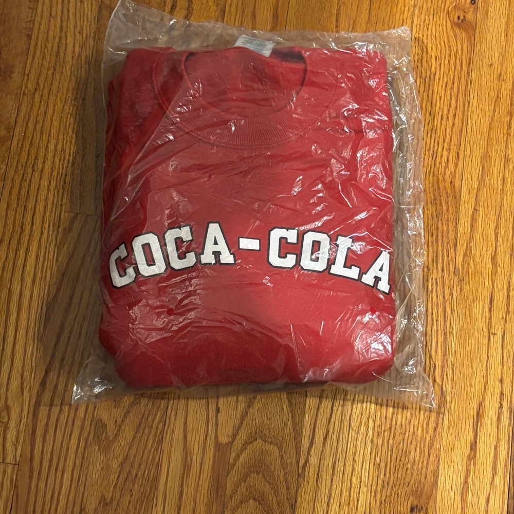 Jerzees Red Pullover Coca-Cola sweatshirt vintage size XL new in wrapping